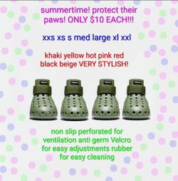 WAGWEAR WAGWELLIES DOG SHOES DOGGY CROCS