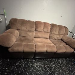 Reclining Leather Sofa