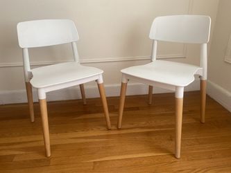 Pair of Marcus Mid-Century Style Stackable Dining Accent Chairs