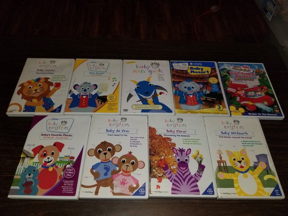 Disney DVDs baby Einstein and little einsteins Movies