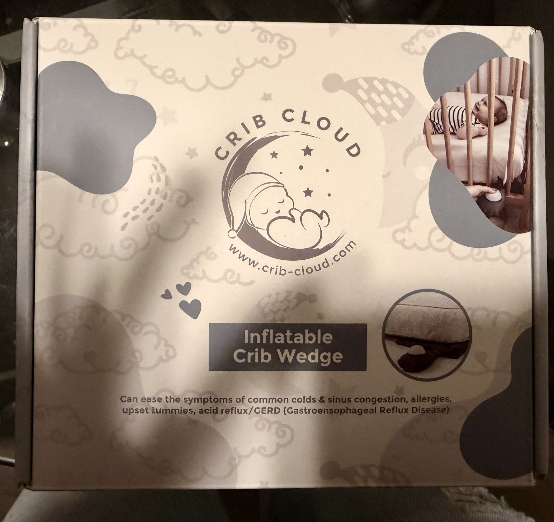 Crib-cloud Inflatable Crib wedge