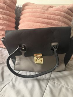 Black And Gray Hand Bag