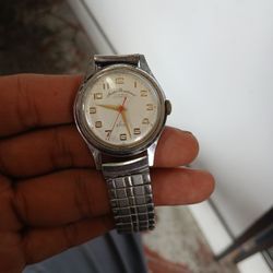 Andre Bouchard 17 jewels Incabloc watch PSS – manual wind, Swiss made, 1960s