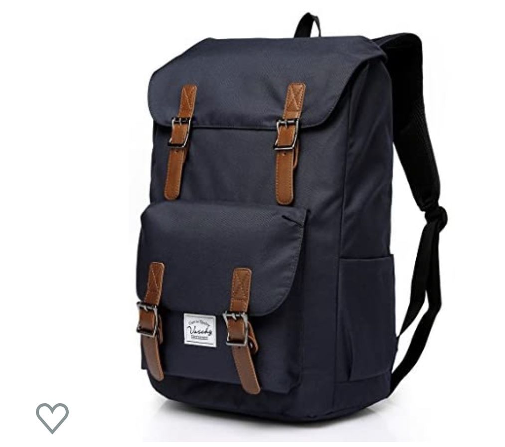 VASCHY Men Backpack Water-resistant Hiking Daypack Travel School Backpack