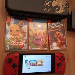 Nintendo Switch, Games, Case, Memory Card 