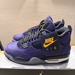 Nike Air Jordan 4 Retro Lakers Imperial Purple FV5029-500 Men’s Size 11.5 Brand New