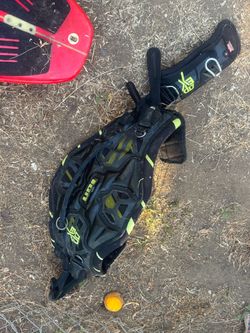 ION Kiteboarding Harness Black and Neon Green