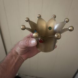 Court Jester Brass Candle Holder
