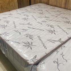 👑NEW KING SIZE DOUBLE SIDED DELUXE TOP MATTRESS  W.BOXSPRINGS INCLUDED 👑