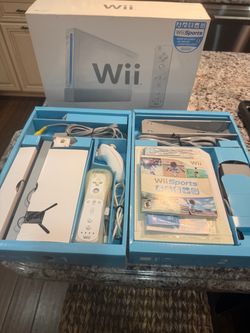 Nintendo Wii console with Wii sports