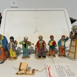 Emmett Kelly Jr. Clown Collection 7 Pieces