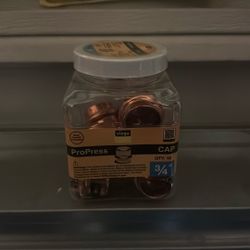 3/4 Copper Press Cap 