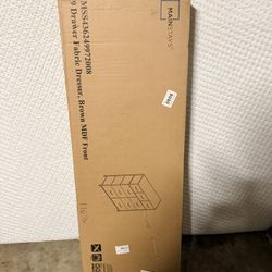 MAINSTAYS Brown 9 Drawer Fabric Dresser