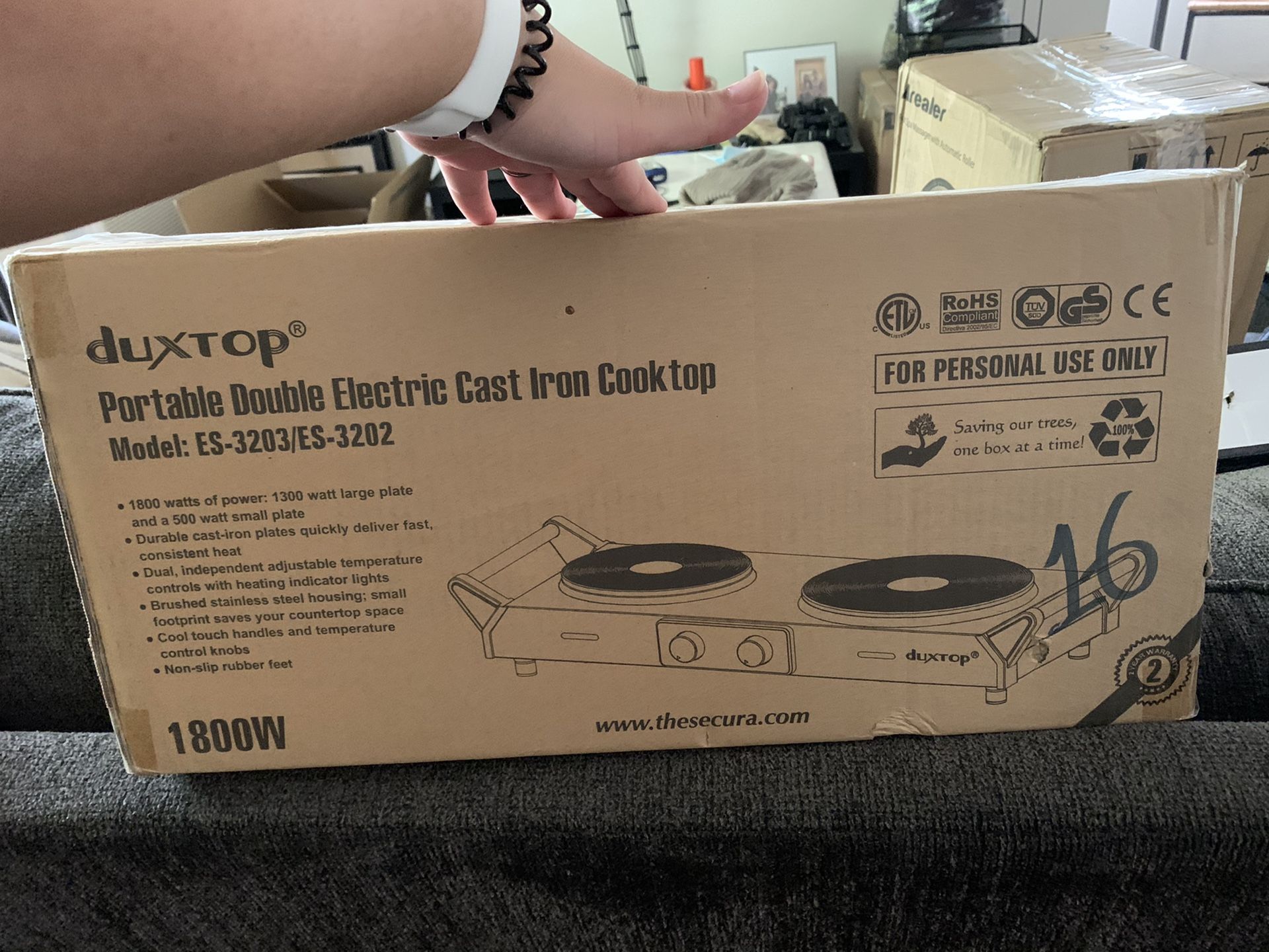 Duxtop Portable Double Electric Cast Iron Cook Top for Sale in Riverside,  CA - OfferUp