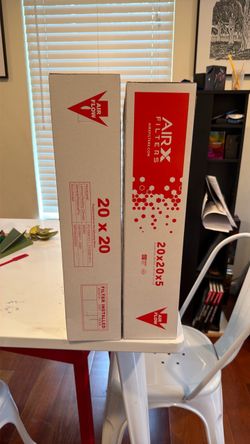 Free 20 x 20 x 5 filters