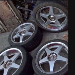 $1,200 Real Japanese 17 - 18“ JDM Sparco Wheels 5 X 114 From NSX Acura Fits Most Rear Wheel Drive 