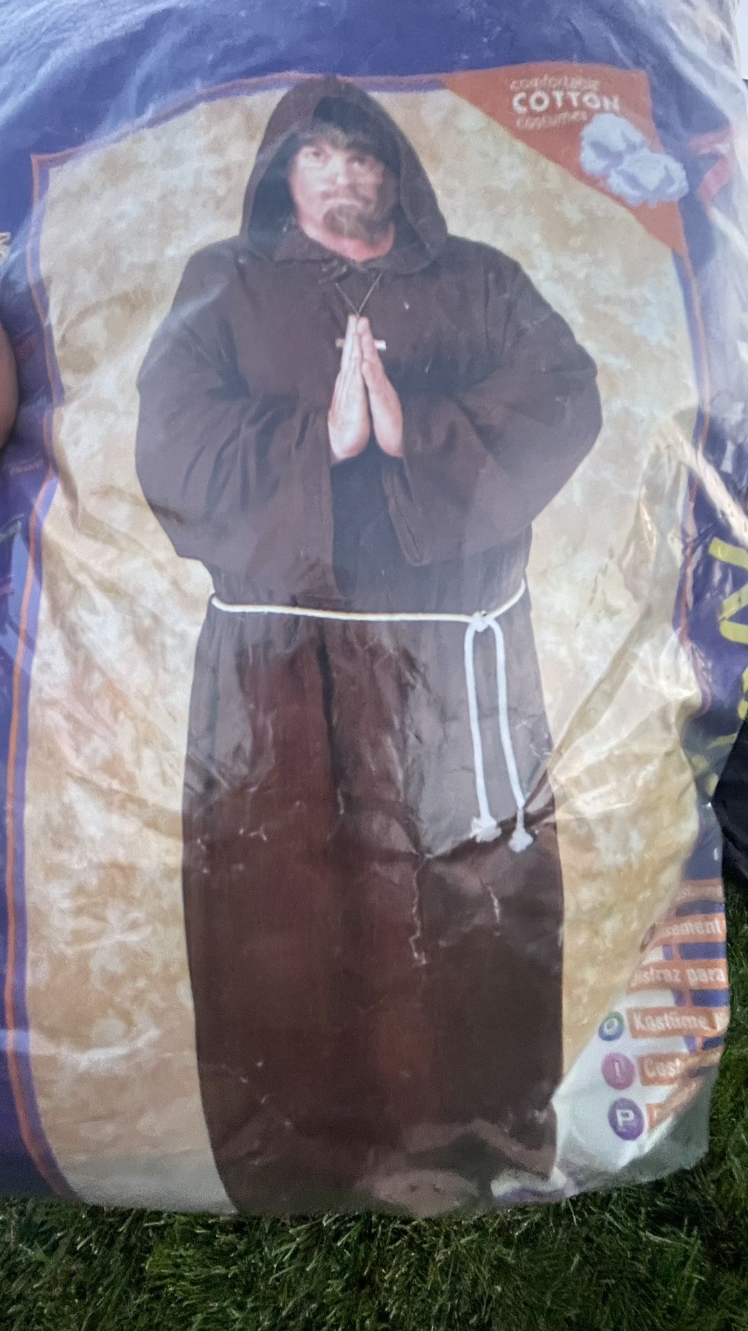 Brown Robe With Rope Belt New Monk
