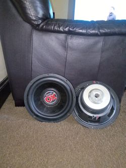 Pair of 12" American Bass XO Subwoofers (600W Max / 300W RMS Each)