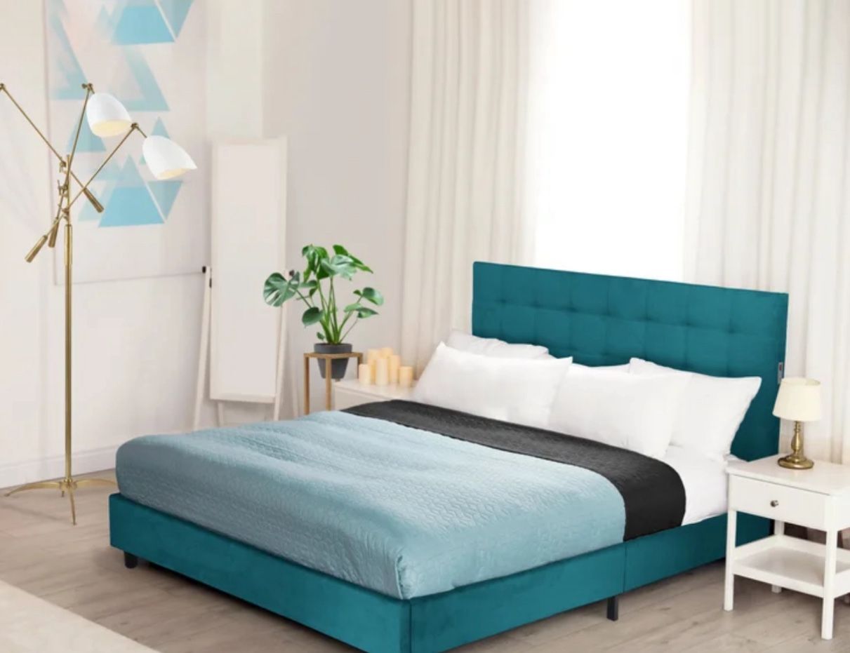 Queen Size Bed Frame With LED Lights