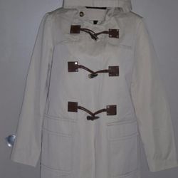 MICHAEL BY MICHAEL KORS WOMEN'S HOODED TRENCHCOAT BEIGE SIZE SMALL