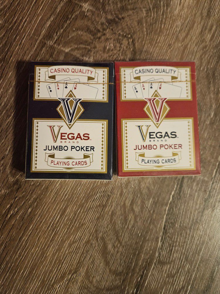 Vintage Vegas Jumbo Poker Playing Cards