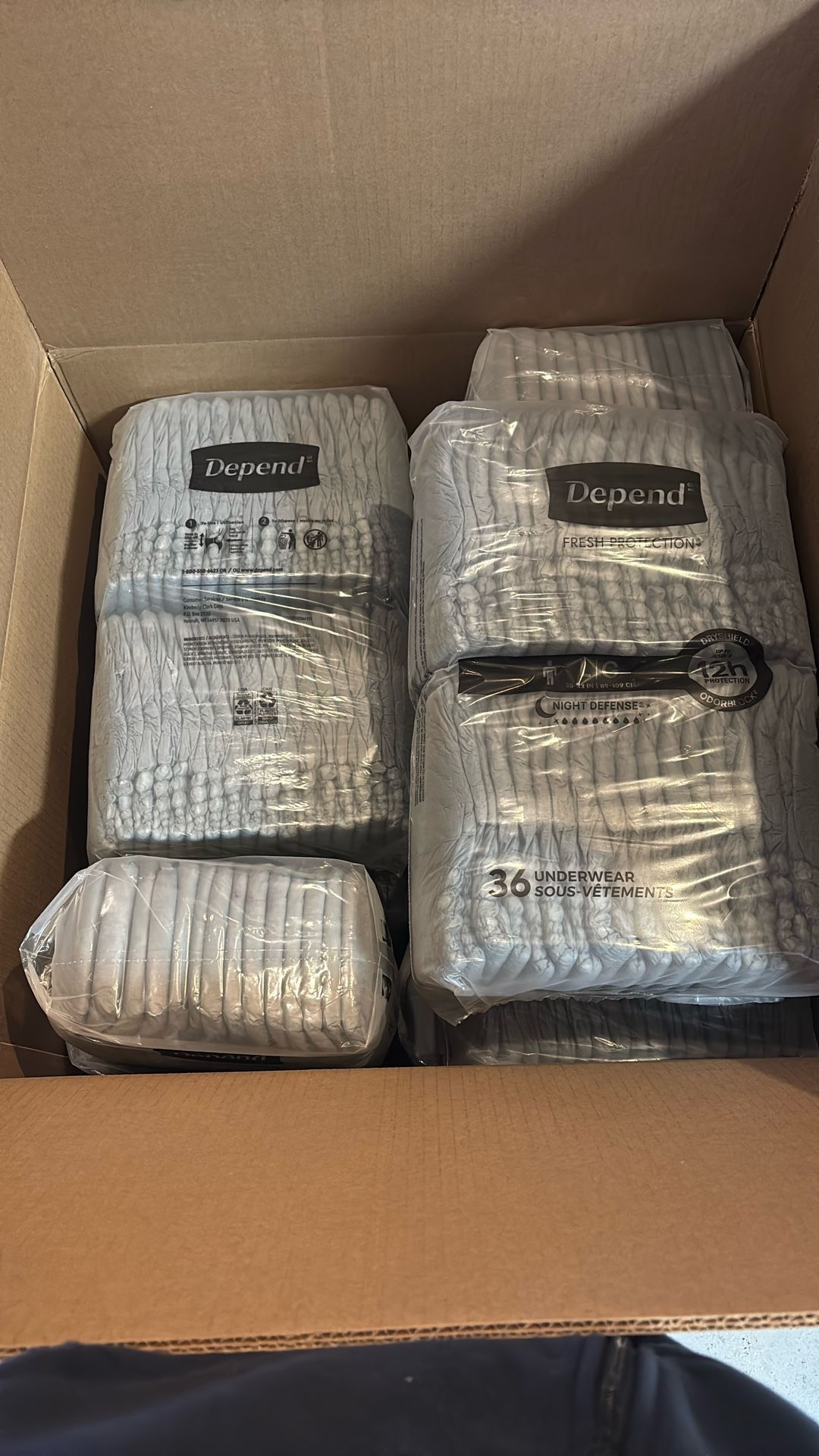 Box Of Adults Diapers (L) New