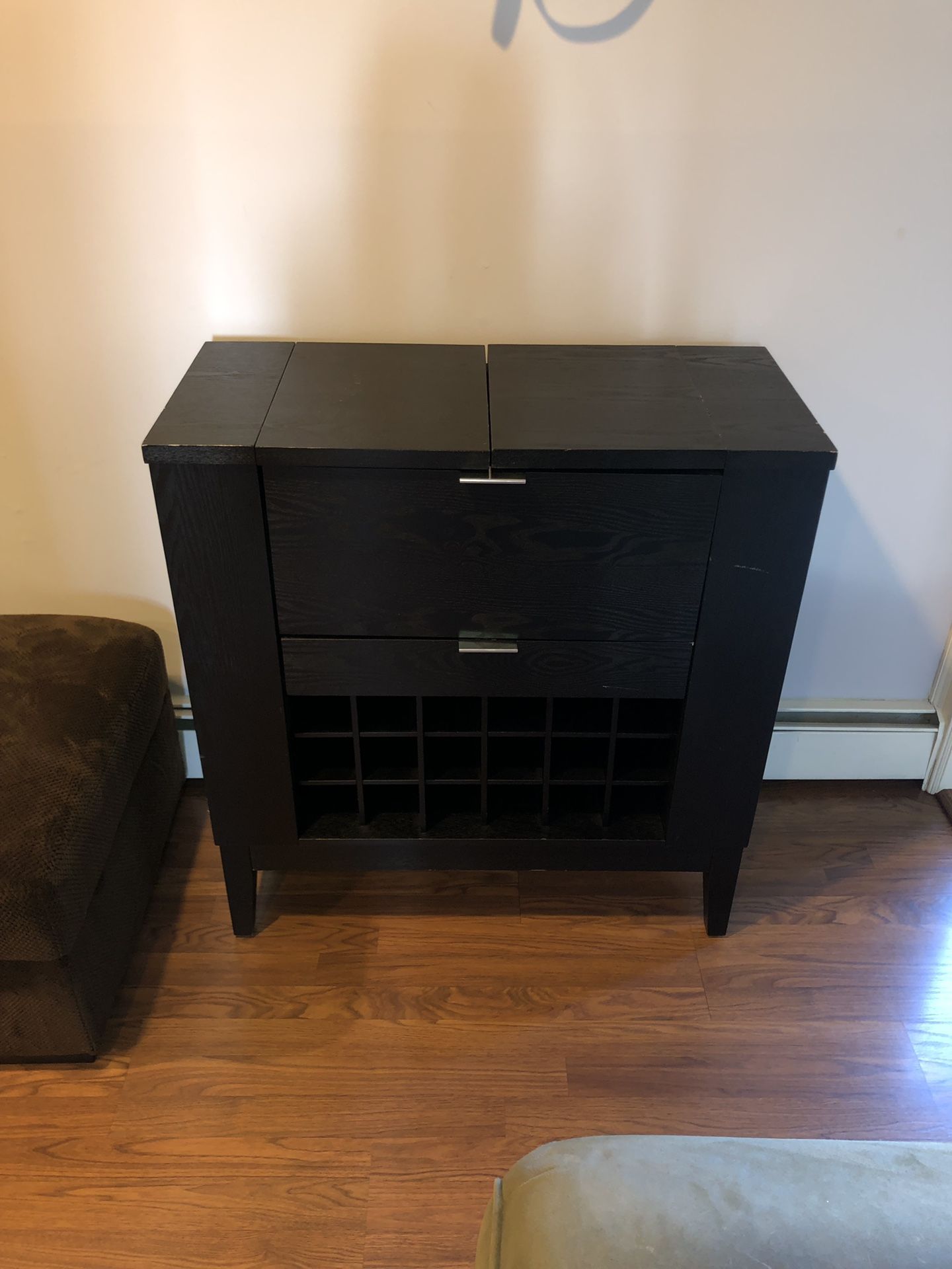 Crate and Barrel Parker Spirits Ebony Cabinet for Sale in West