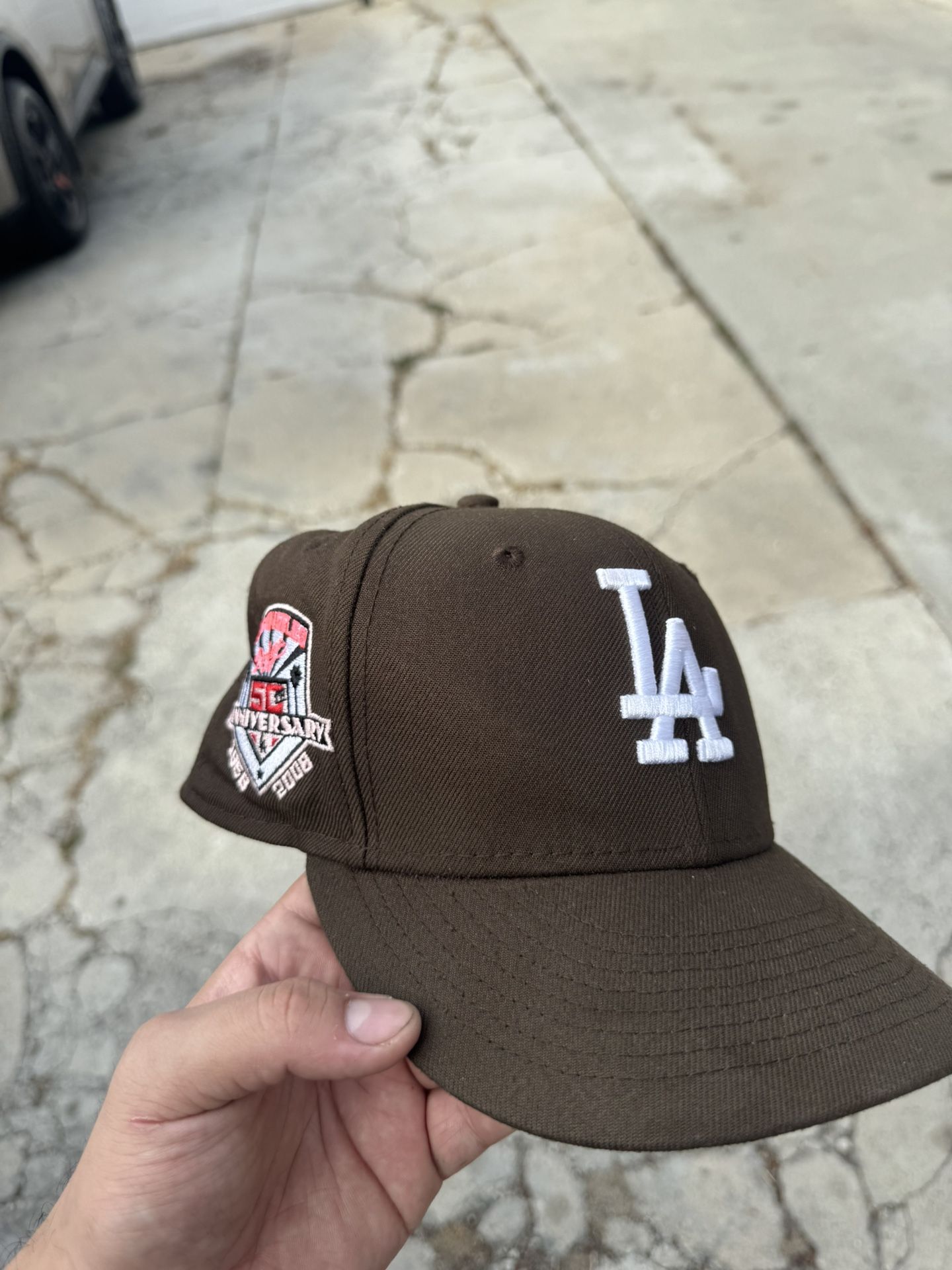 DODGERS FITTED 7 1/8 BROWN