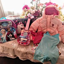 GIRLS 5 -6 BUNDLE.BARBIE,FROZEN,POLO