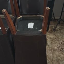 Dining room chairs, six total