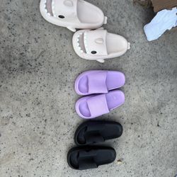 3 foam slides - brand new - comfy - $10 OBO