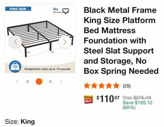 King metal bad frame