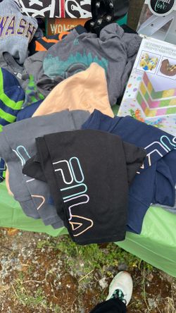 FILA Navy, Gray, Black and peach sweatshirt