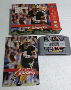 NFL Quarterback Club 2000 N64 Nintendo Video Game