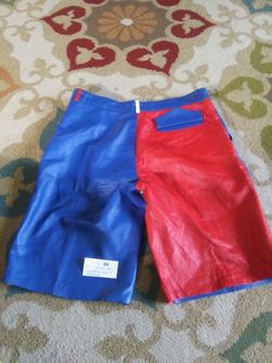 Vintage leather shorts sz10/12