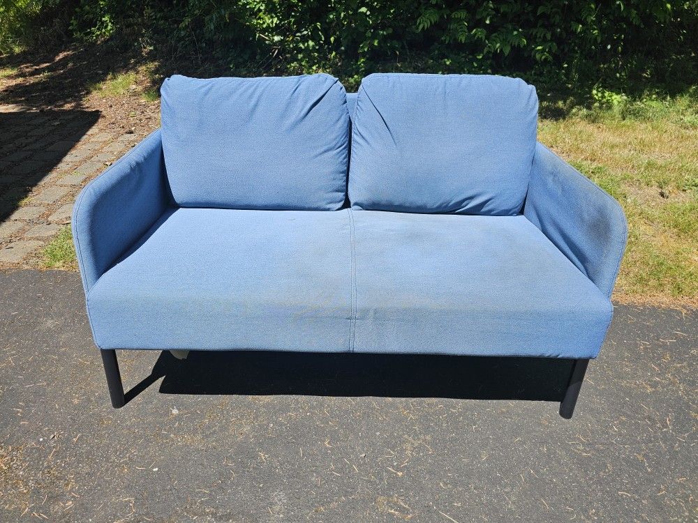 Blue IKEA Glostad Loveseat Couch