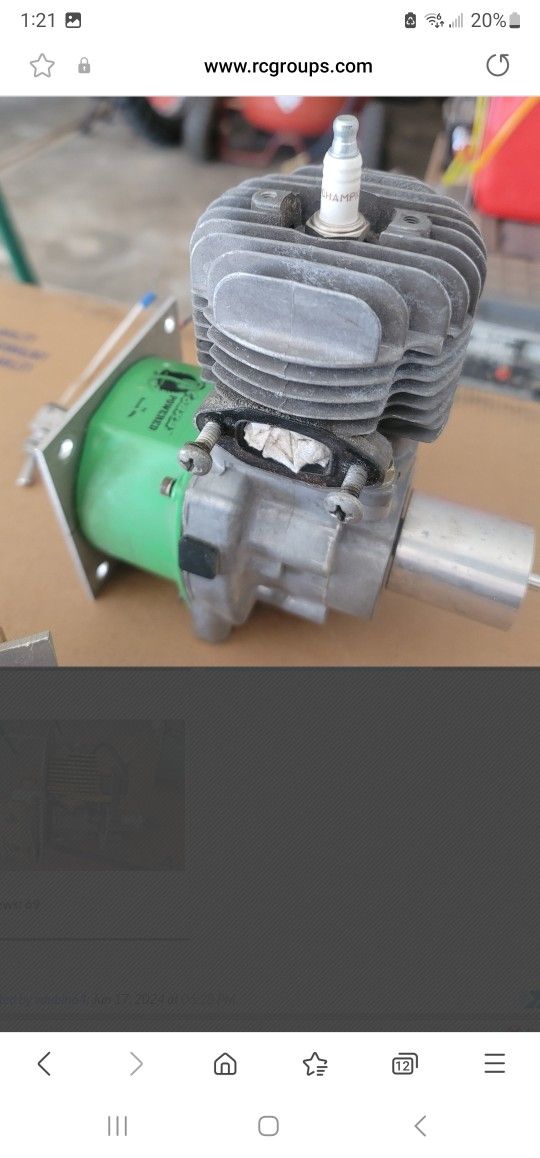 Two 35cc Rc Airplane Gas Engines