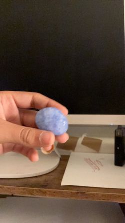 Blue emerald jade