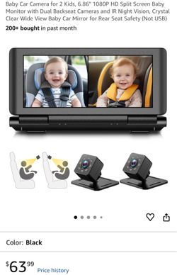 Rear Facing Baby Car Camera Monitor