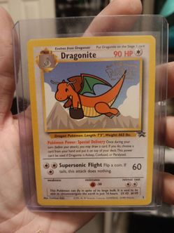 Dragonite WB Movie Promo 2000 Pokémon Card in Hard Case