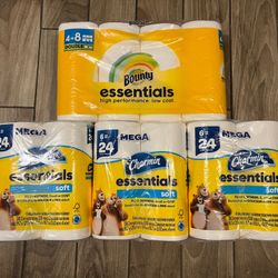 Toilet Paper And Towels Paper All For $20