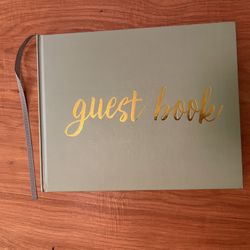 Elegant Dark Green Guest Book $10