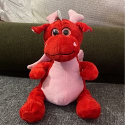 Red Dragón with wigs Plush 11” Inches