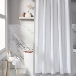 Everhome Shower Curtain- Emory Microchip- 72” x 86”