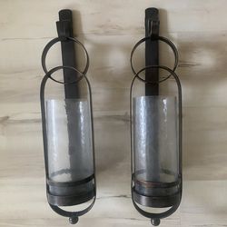 Wall candle holders