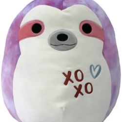 NWT Squishmallow 11" Tie Dye Sloth Sharie Valentine 2020 Plush 