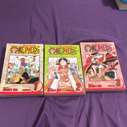 One Piece Manga Volumes 1-3