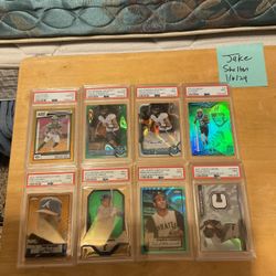 PSA graded Sports cards that are graded 9-10 asking $300 open to offers!