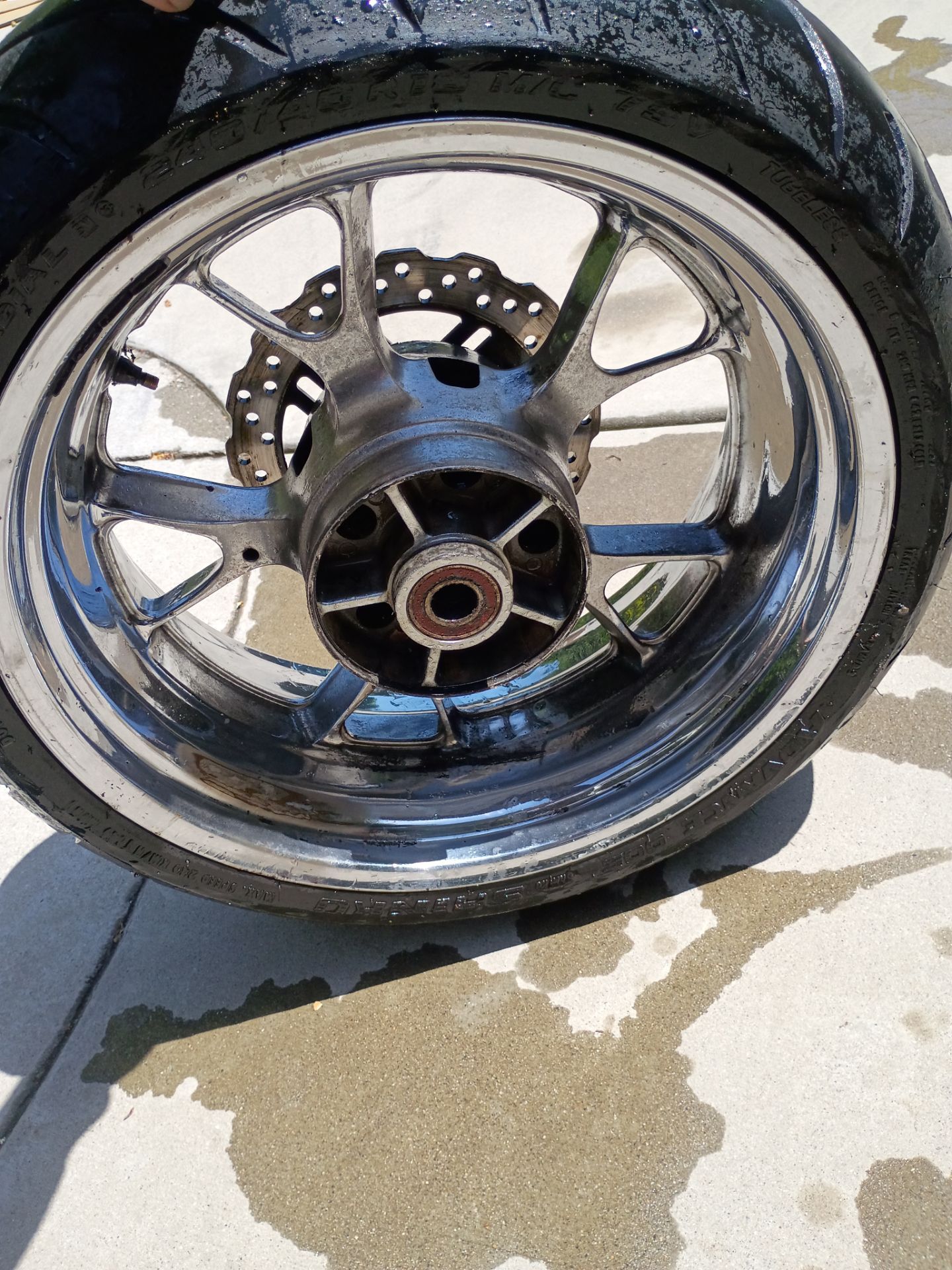 12-21 Kawasaki Ninja ZX14 Rear Wheel Rim 17X6.00 STRAIGHT Zx14