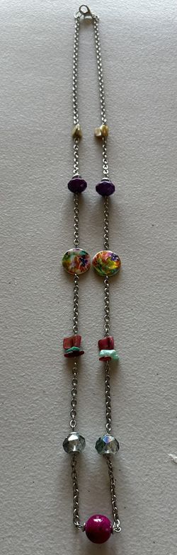 New Colorful Beaded Chain Necklace